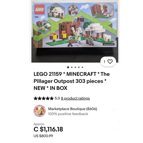 Minecraft Lego Set - Picture 6 of 8